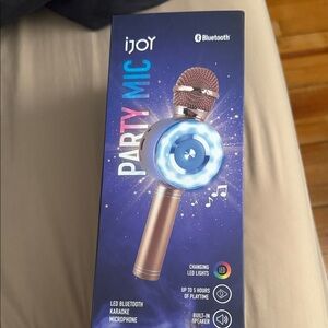 iJoy Bluetooth Party Mic with LED Lights